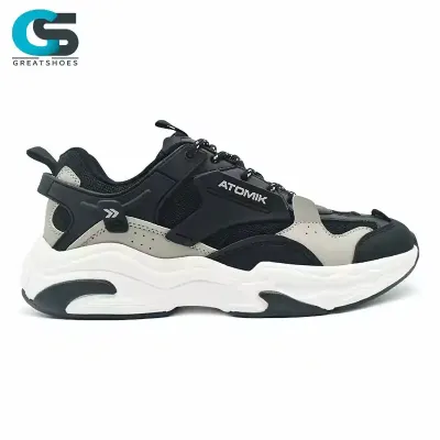 BLACK AND WHITE SPORTS SHOES 